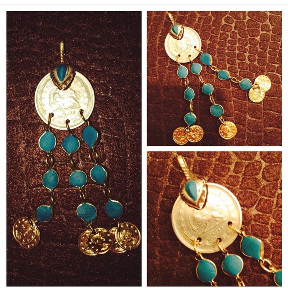 Persian coin pendent.